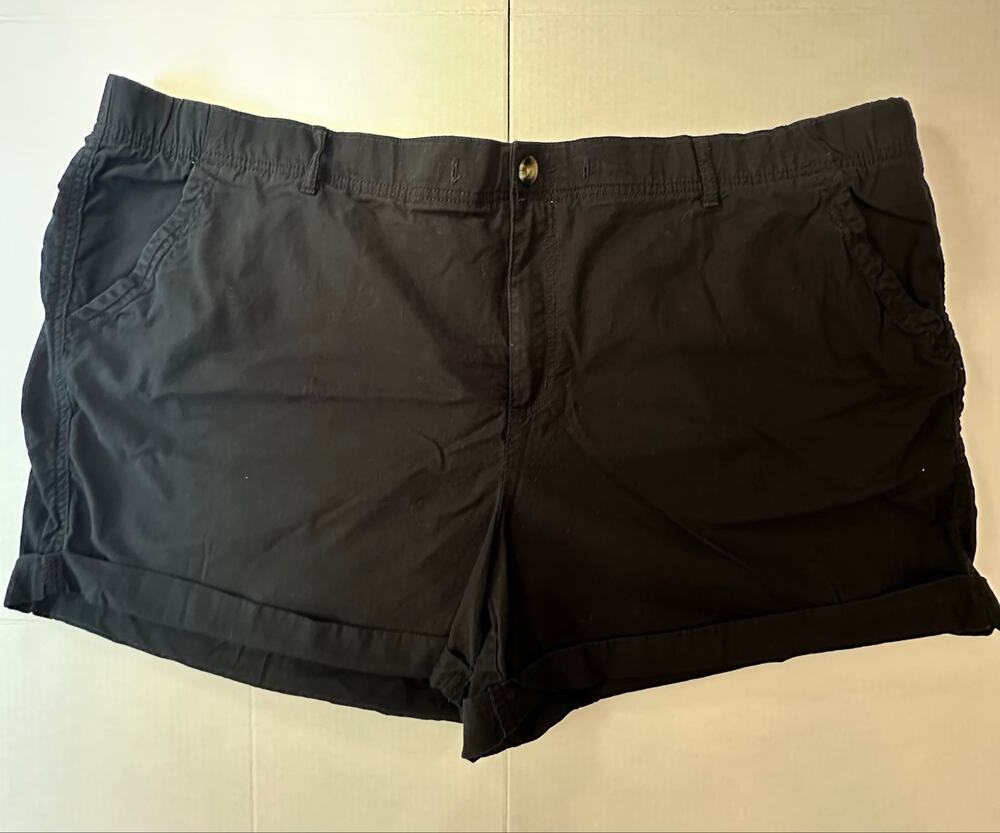 Sonoma Goods For Life Pull On Shorts Women 3X Black Stretch Boho Gorpcore Street